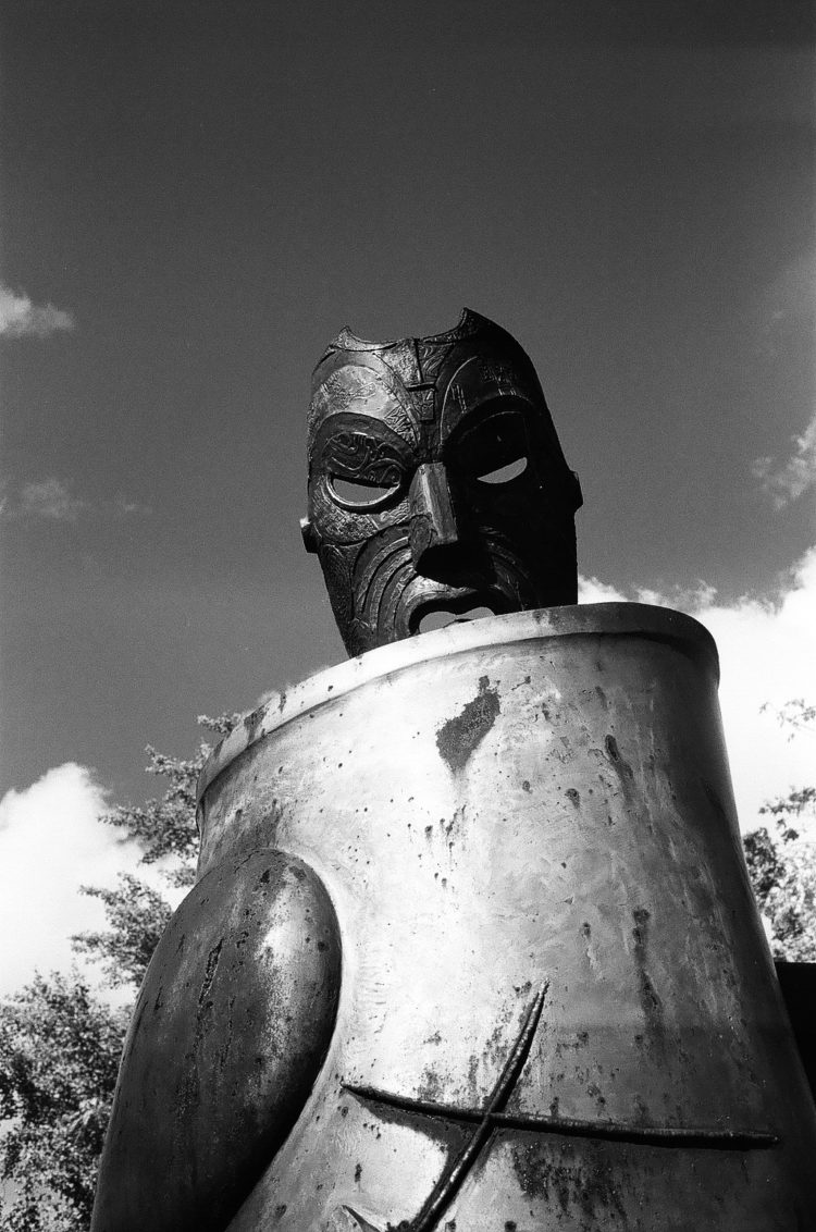 statue at Government Gardens, Rotorua, NZ