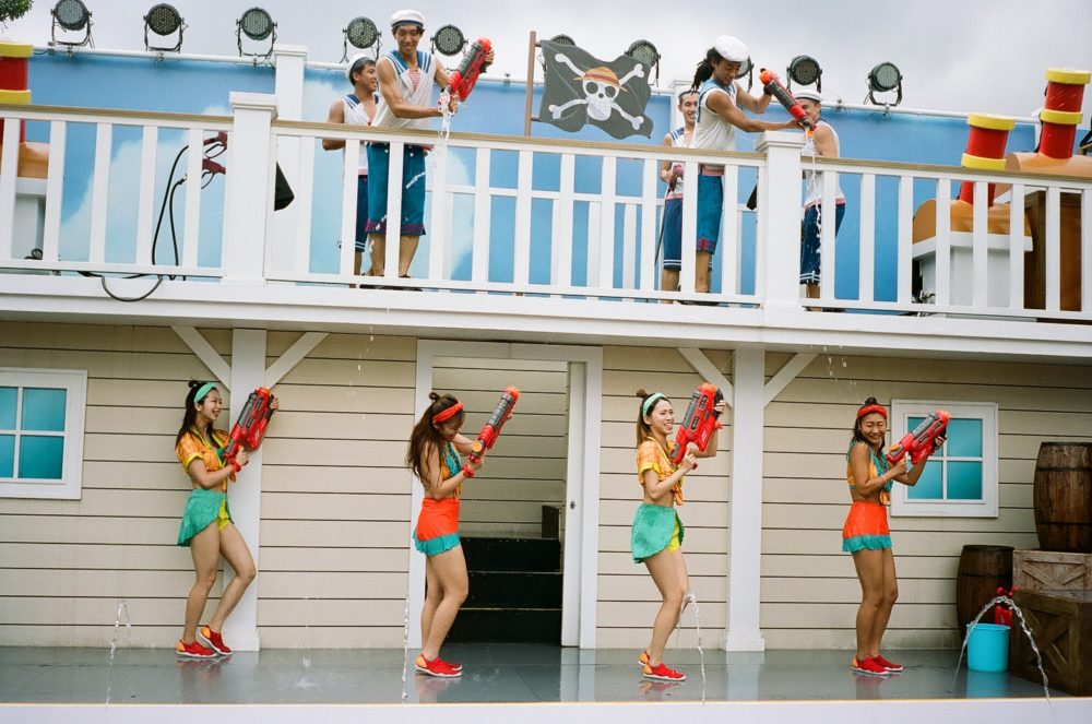 water guns at Ocean Park, Hong Kong