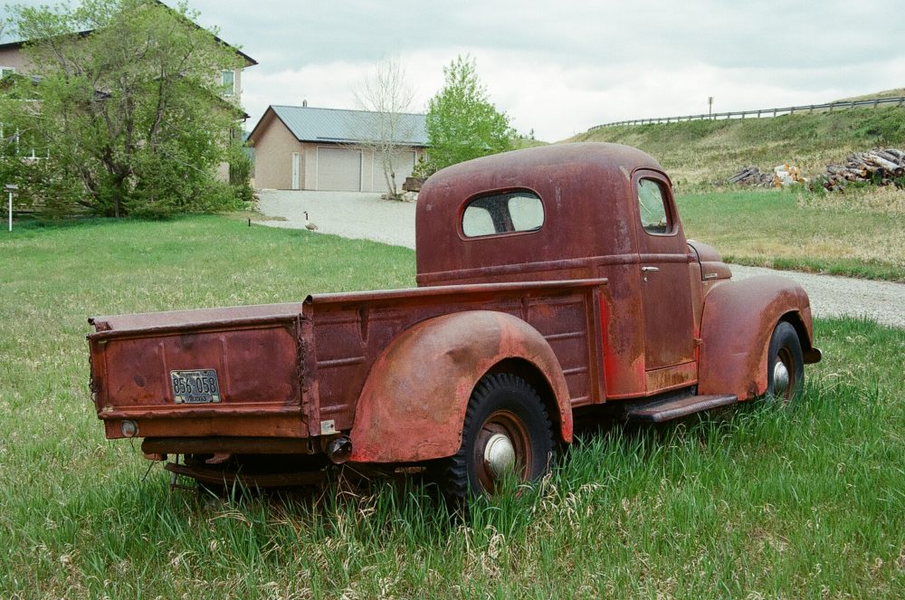 rusty old pickup truck