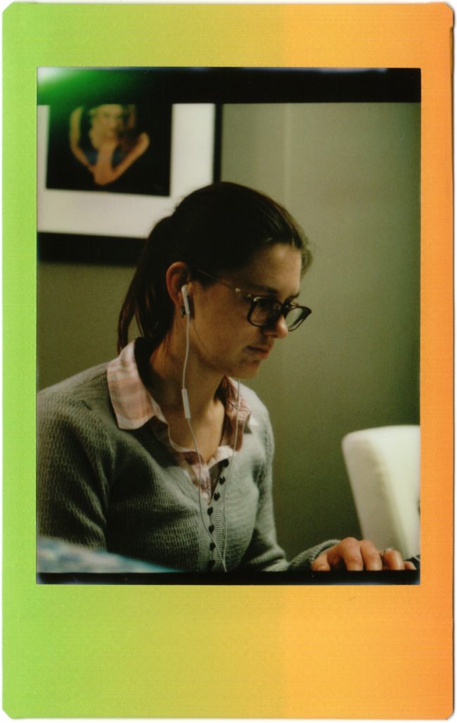 portrait shot with Mamiya C220 on Instax Mini film