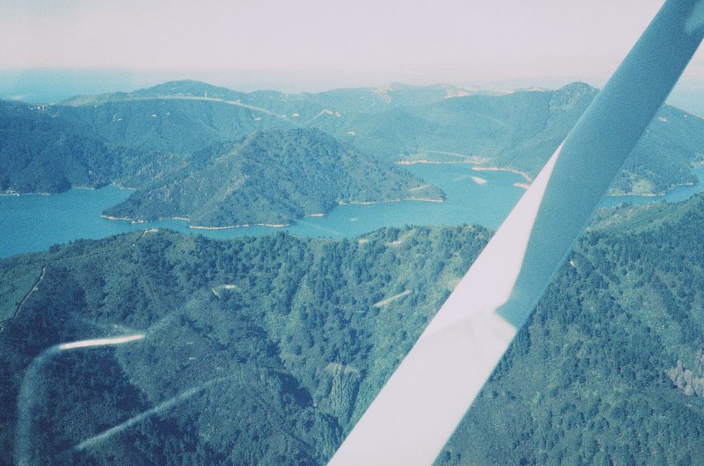 Queen Charlotte Sound New Zealand from the air