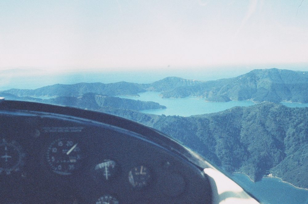 Queen Charlotte Sound New Zealand from the air