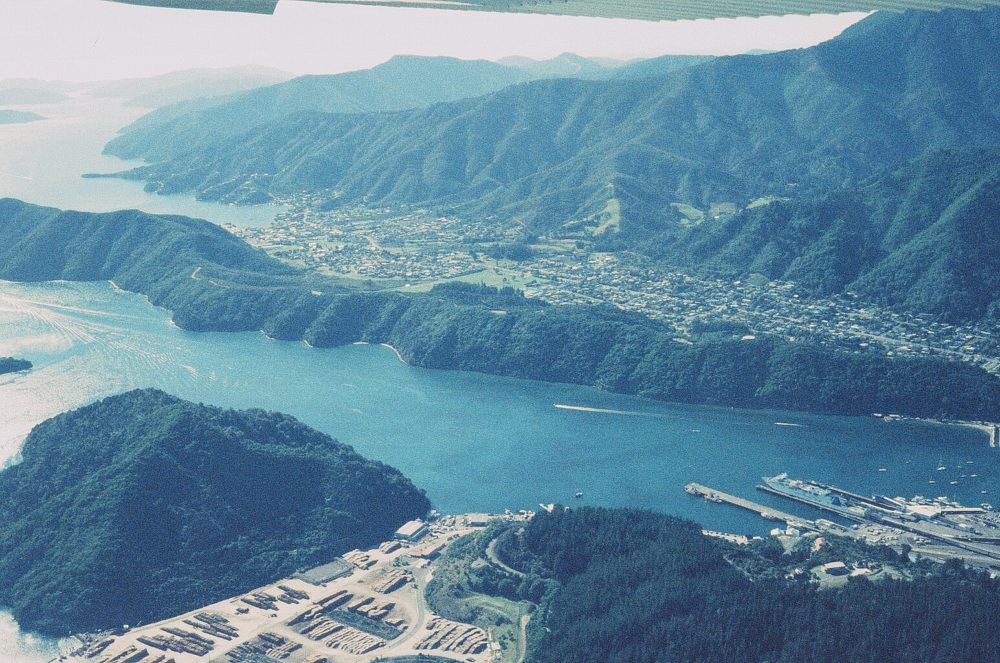 Waikawa New Zealand from the air