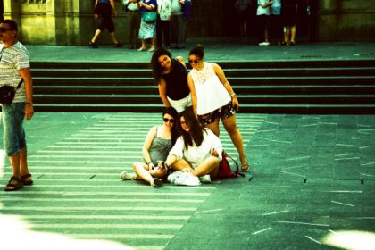 selfie in San Sebastián