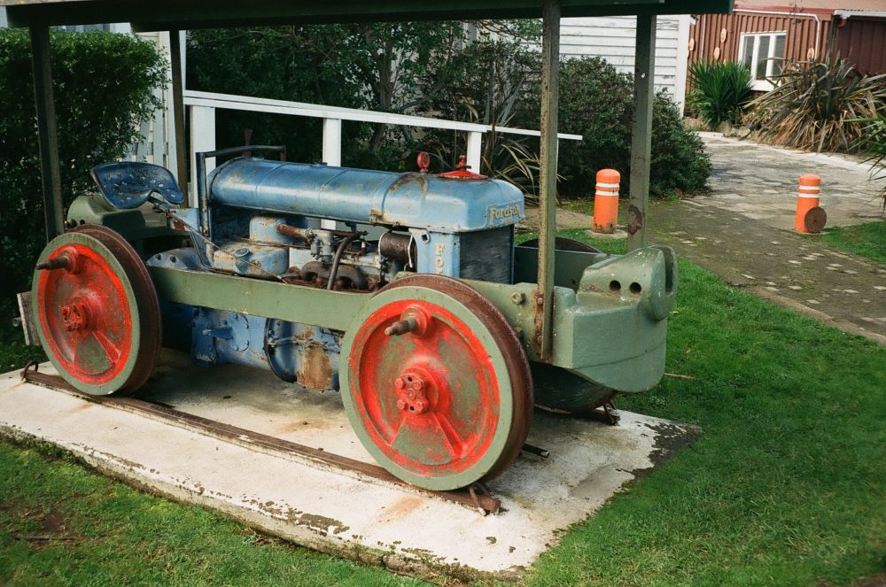 old tractor at Historic Village, Tauranga, NZ