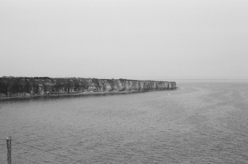 the cliffs at Pointe du Hoc, Normandy, France