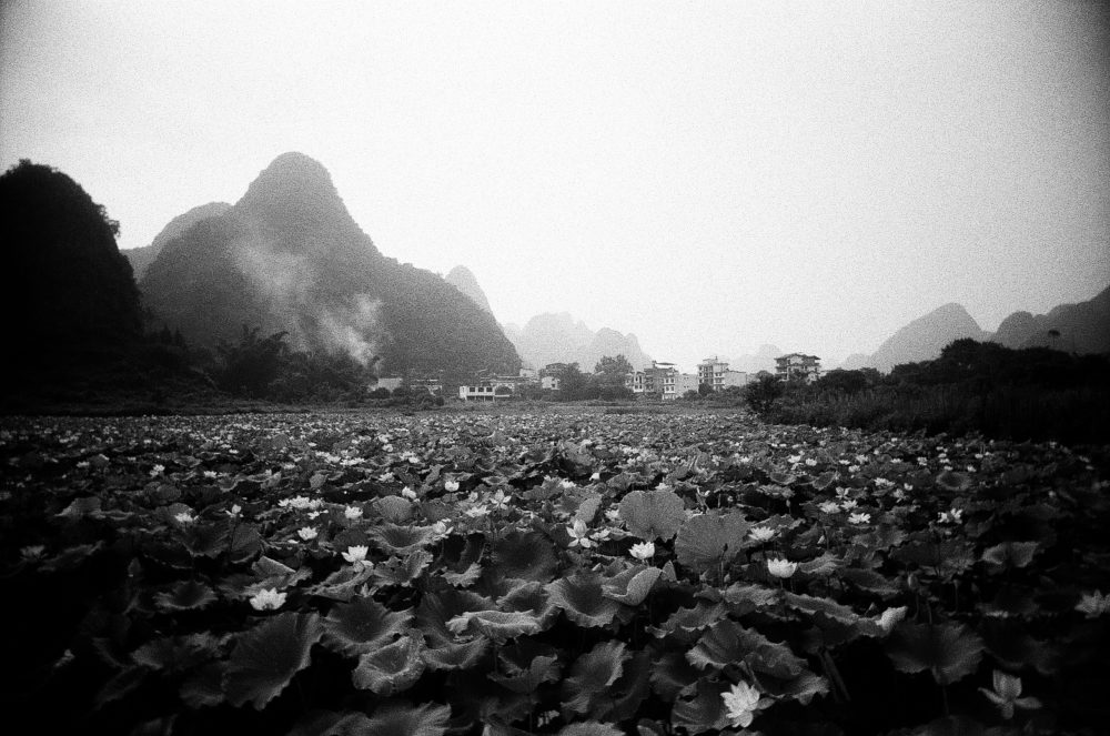 Yangshuo countryside on Double-X 5222 film