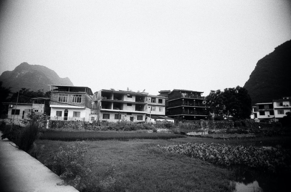Yangshuo countryside on Double-X 5222 film