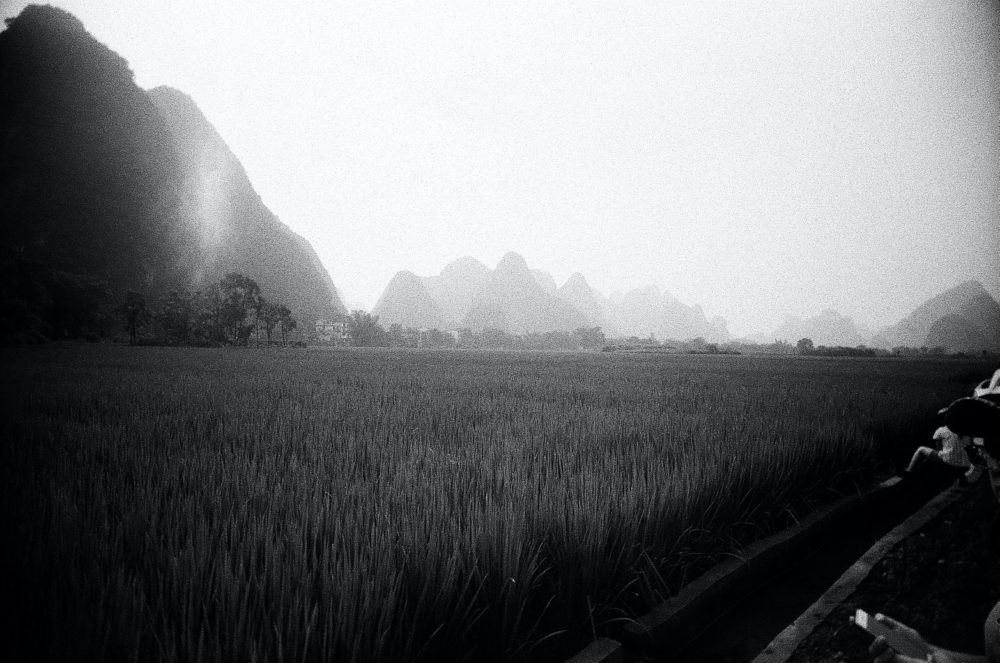 Yangshuo countryside on Double-X 5222 film