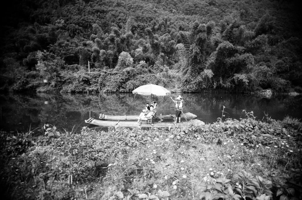 rafting in Yangshuo on Double-X 5222 film