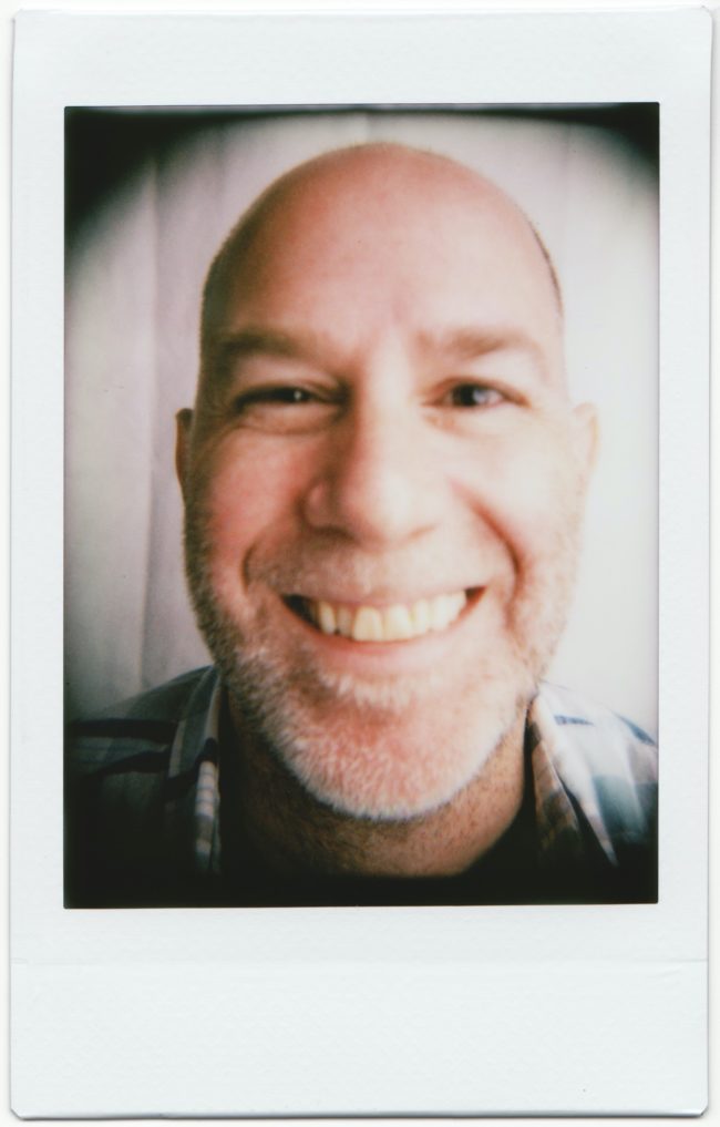 Instax Mini photo taken with a Holga