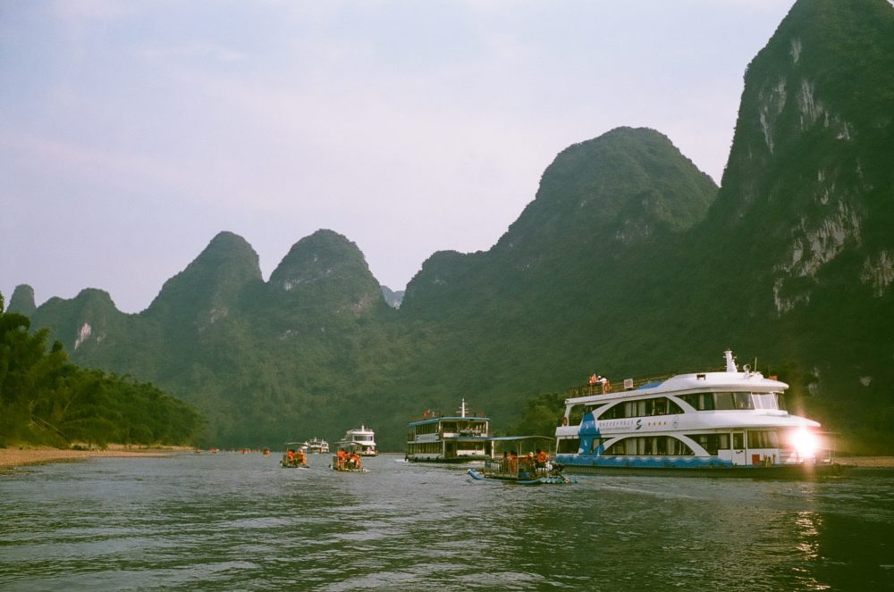 River rafting in Yangshuo, China