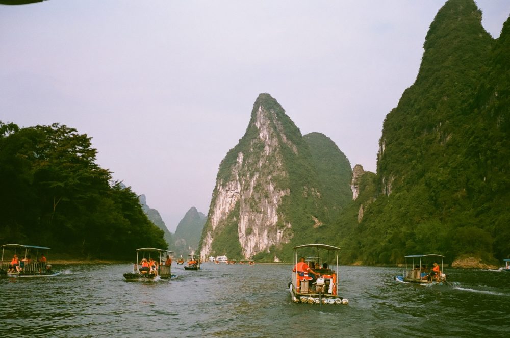 River rafting in Yangshuo, China
