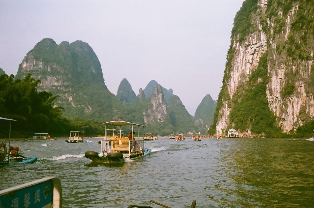 River rafting in Yangshuo, China