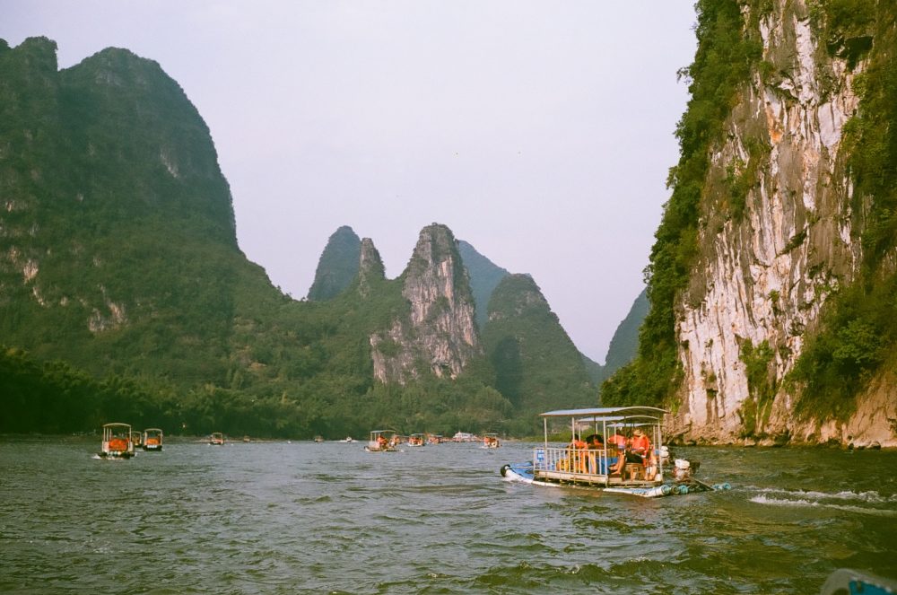 River rafting in Yangshuo, China