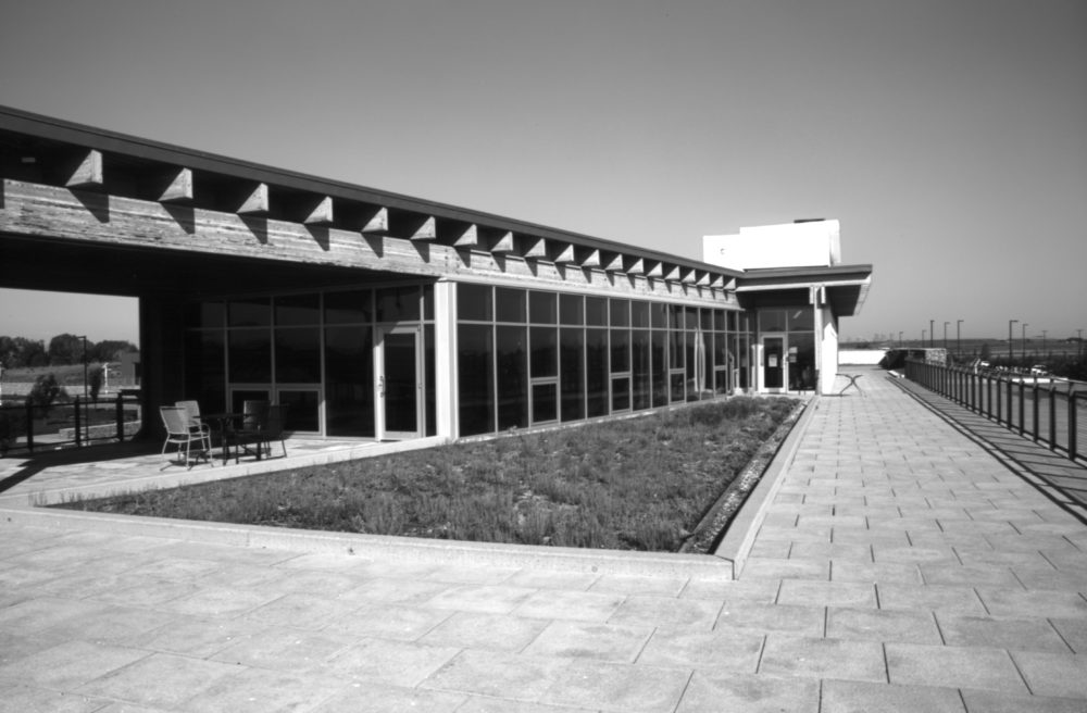 rooftop of the Environmental Education Centre at Ralph Klein Park in Calgary, Canada