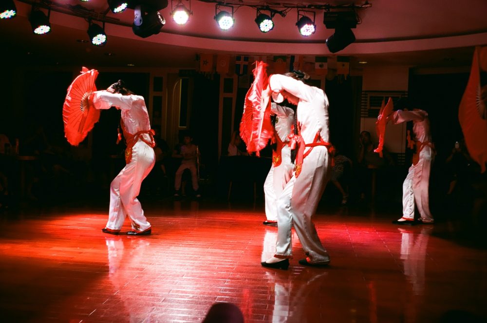 dancers aboard the Victoria Grace (Yangtze River Cruise)