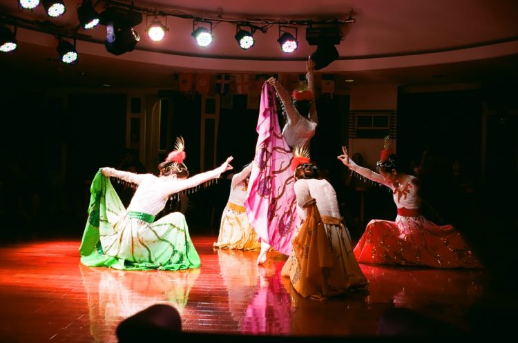 dancers aboard the Victoria Grace (Yangtze River Cruise)