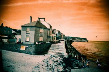 Arromanches shot on LomoChrome Turquoise film