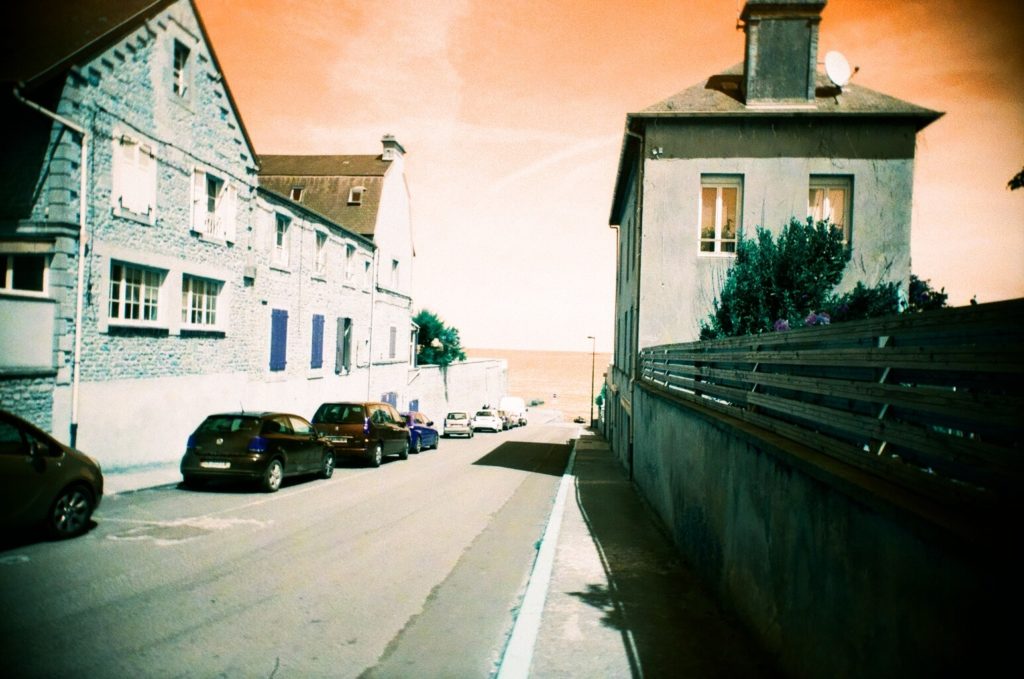 Arromanches shot on LomoChrome Turquoise film