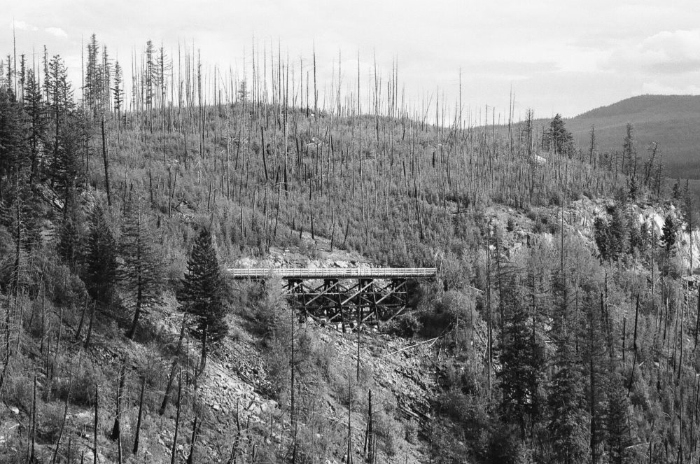 Kettle Valley Railway bridge in Myra Canyon