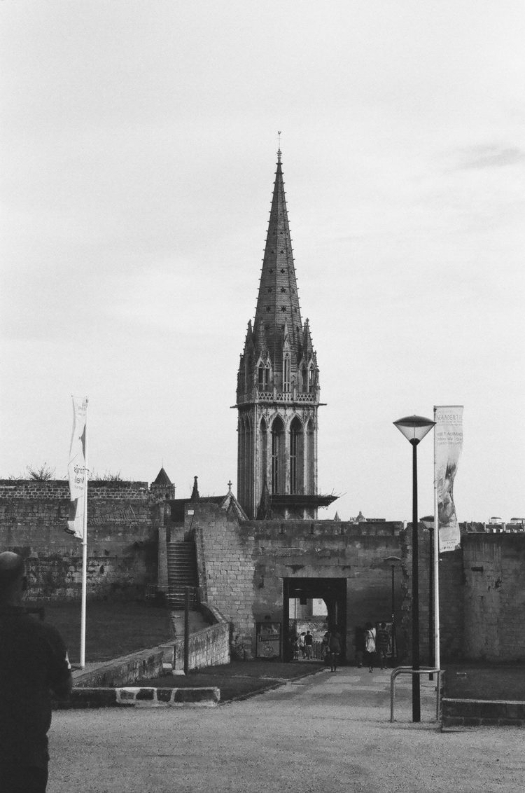 Church of Saint-Pierre in Caen as seen from Caen Castle
