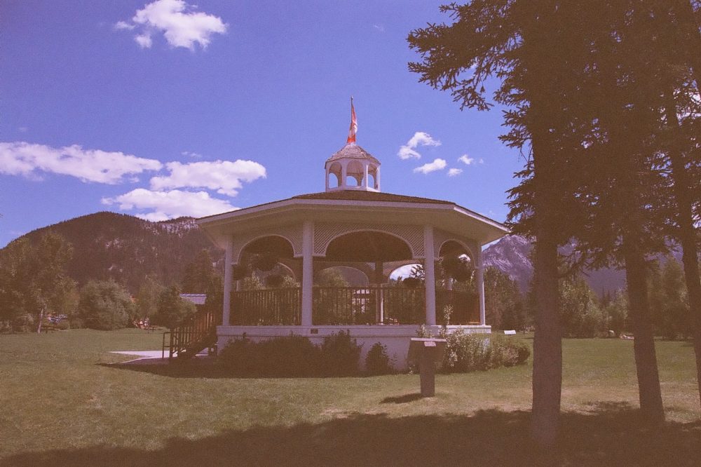 Louis Trono Gazebo in Banff, Alberta