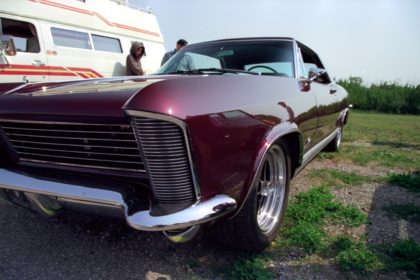 deep purple car at Bearspaw Classic Car Show and Shine