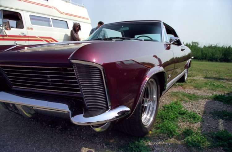 deep purple car at Bearspaw Classic Car Show and Shine