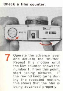 Pen EED Film Advance Indicator