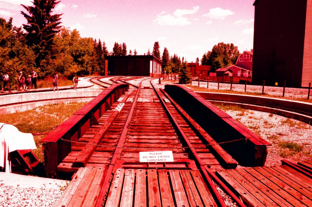 Heritage Park train turntable