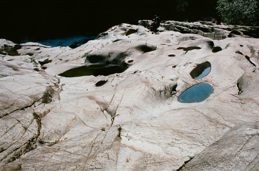 smooth rocks at Widgeon Falls