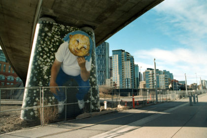 Art under a bridge in the East Village