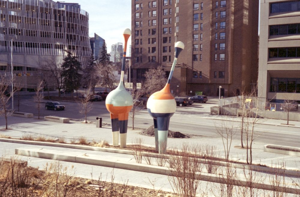 'Trio' - kinetic sculptures at the Calgary Public Library