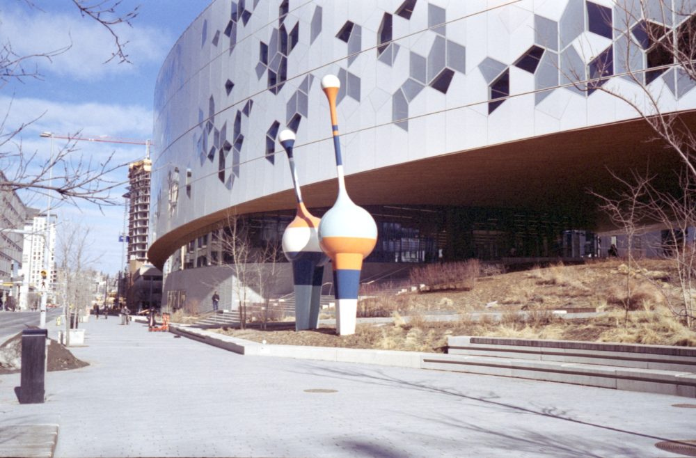 'Trio' - kinetic sculptures at the Calgary Public Library