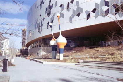 'Trio' - kinetic sculptures at the Calgary Public Library