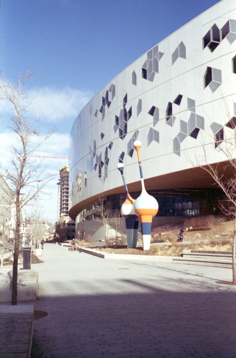 'Trio' - kinetic sculptures at the Calgary Public Library