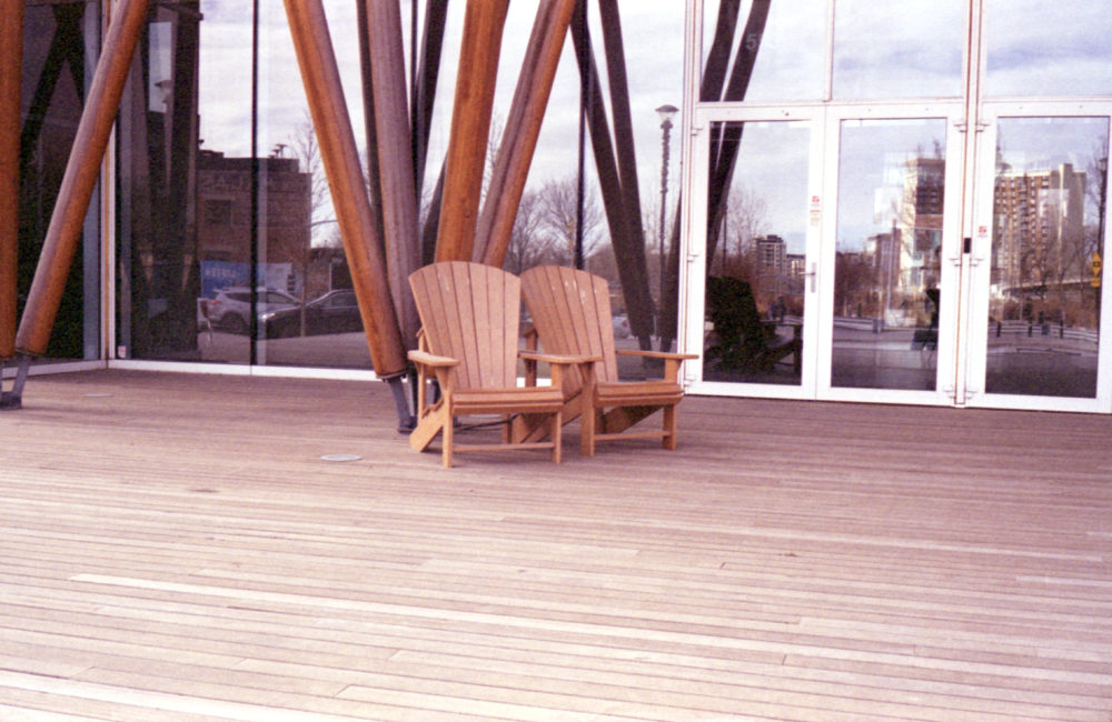 deck chairs in the East Village