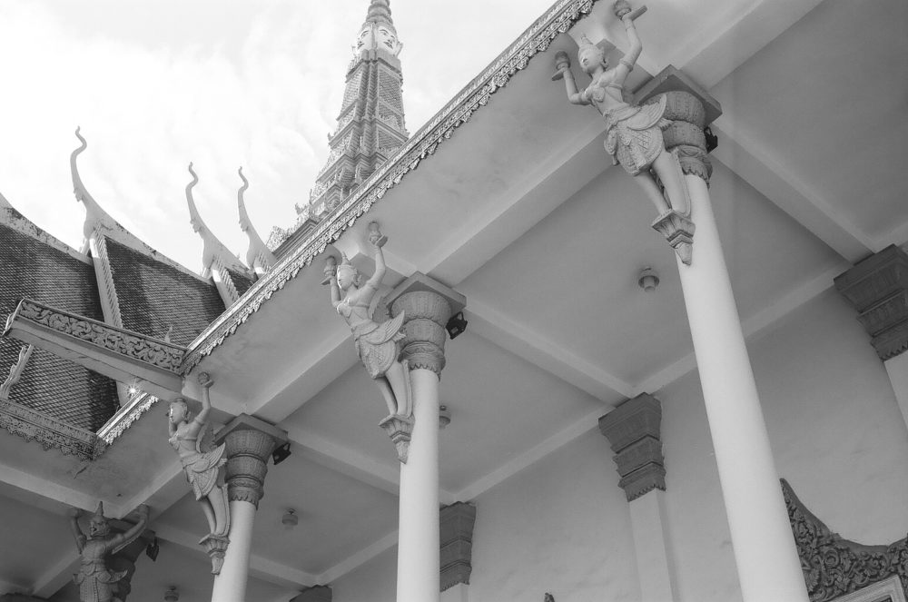 decorative columns on Cambodia's Royal Palace