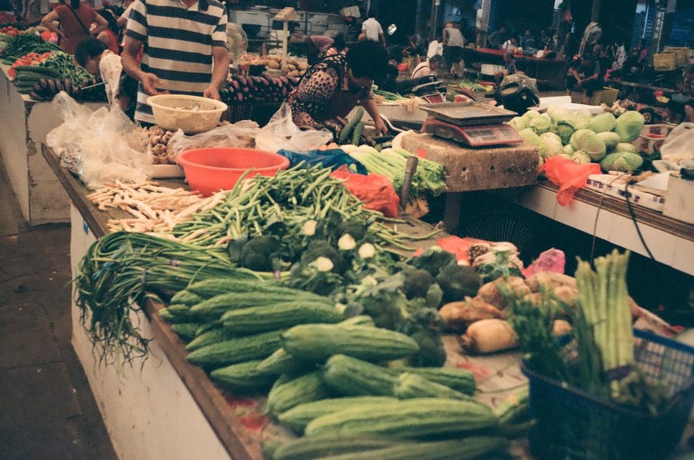 a market in Yangshuo
