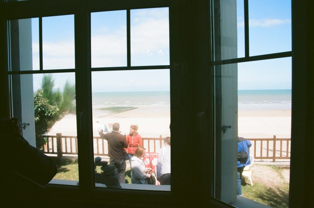 the view of Juno Beach from Canada House