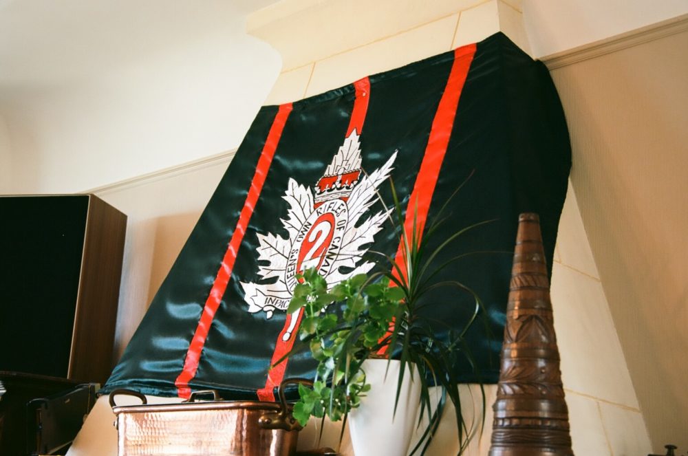Canada House: the flag of the Queen's Own Rifles of Canada
