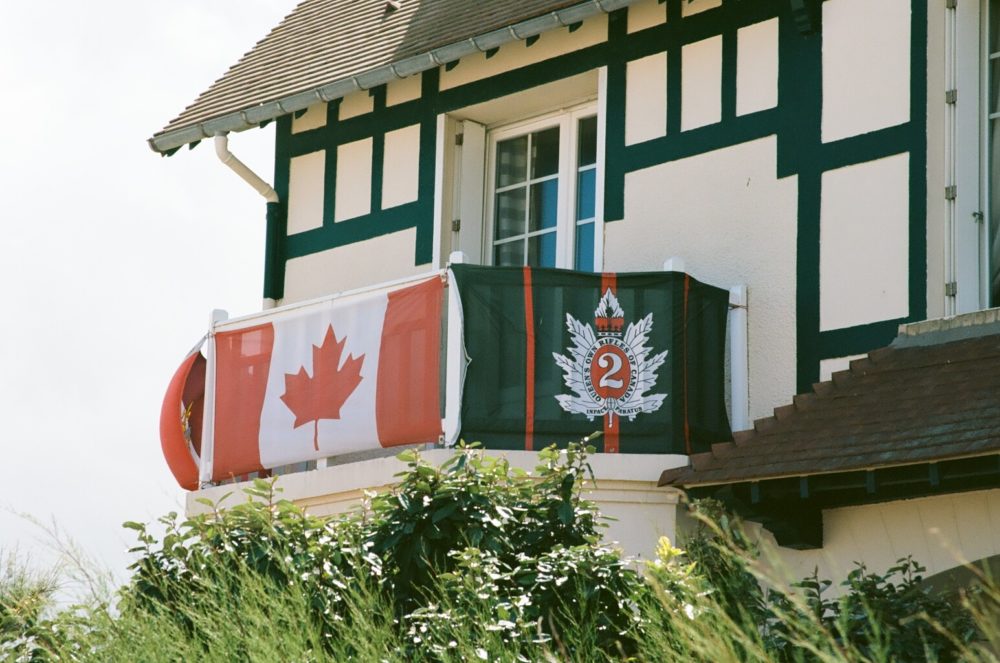 flags on Canada House