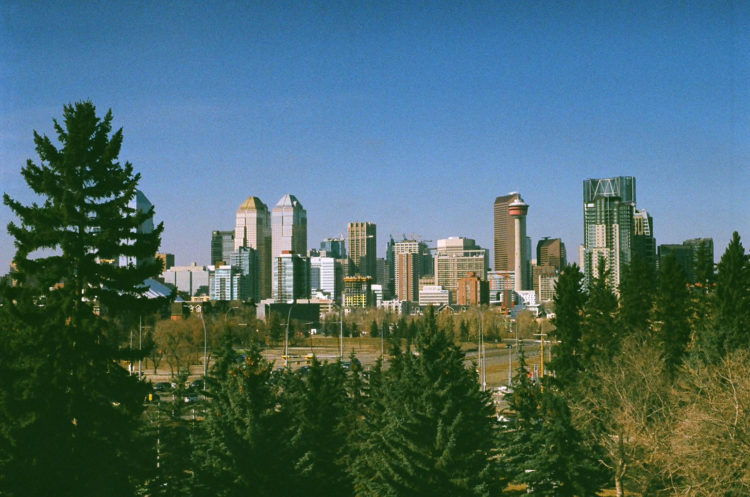 Calgary Skyline from Union Cemetery