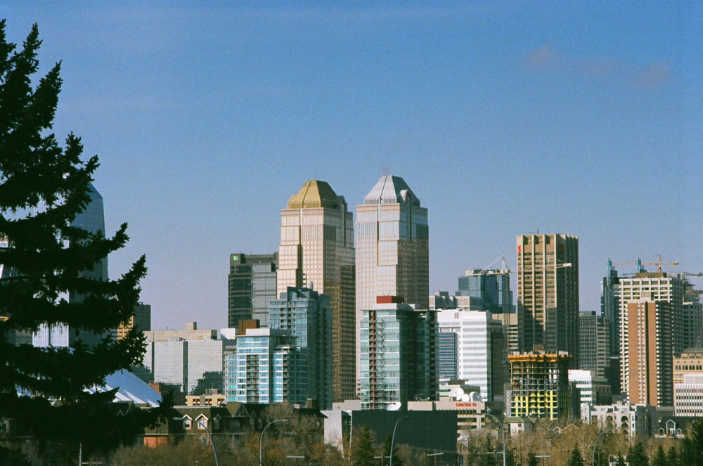Calgary Skyline from Union Cemetery