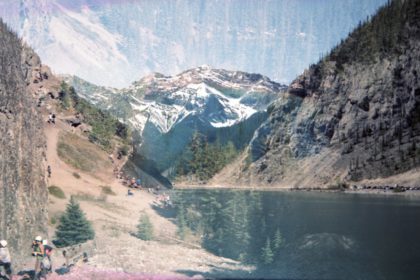 Grassi Lakes double exposure