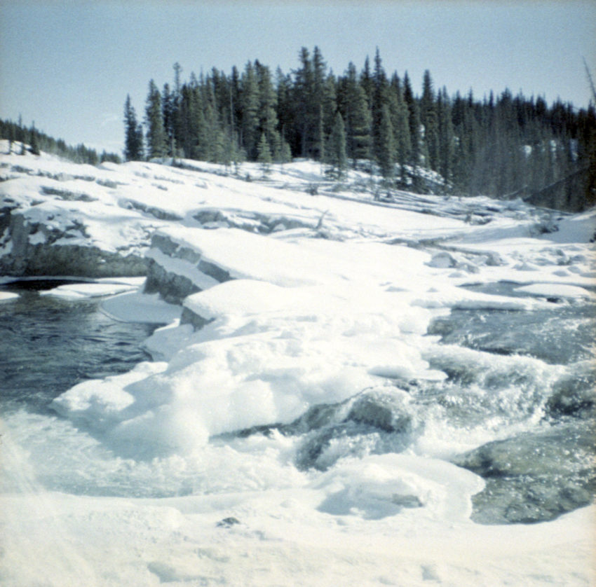 Elbow Falls in winter