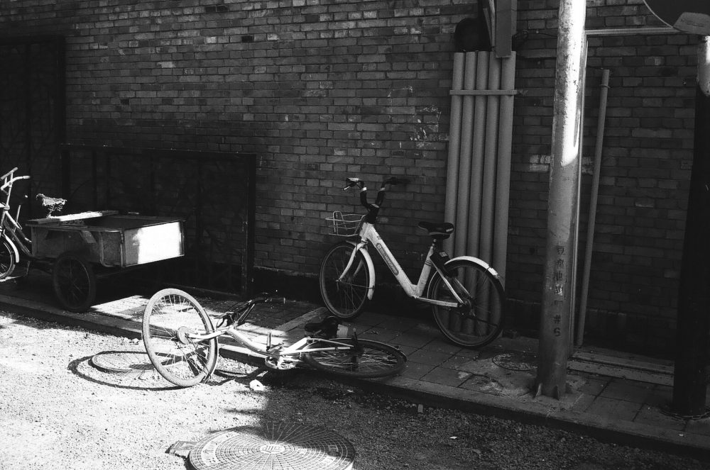 bicycles in a Beijing hutong