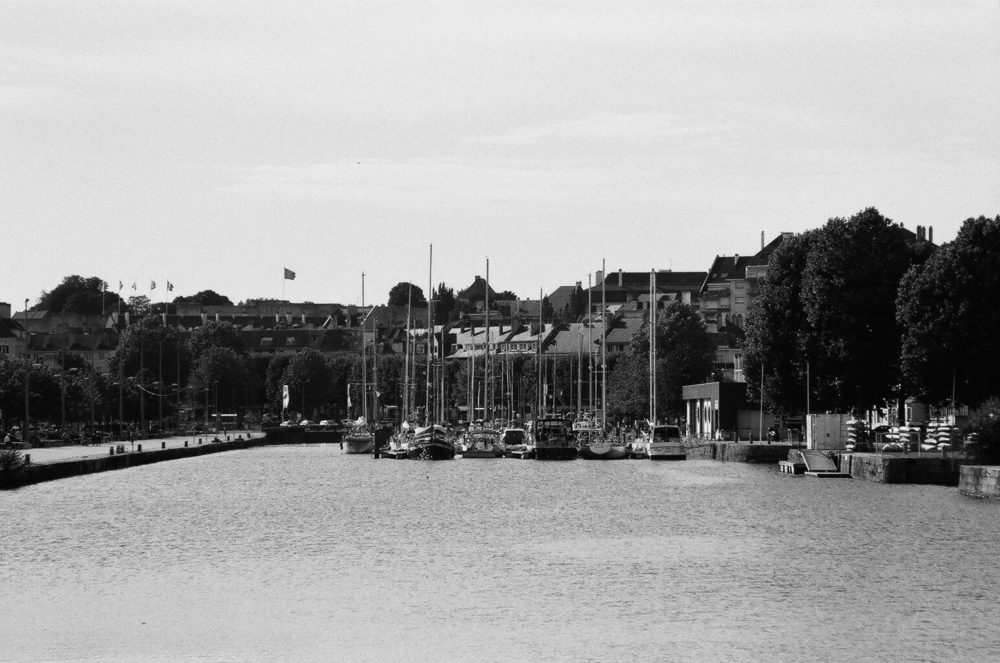 boats in Caen, France