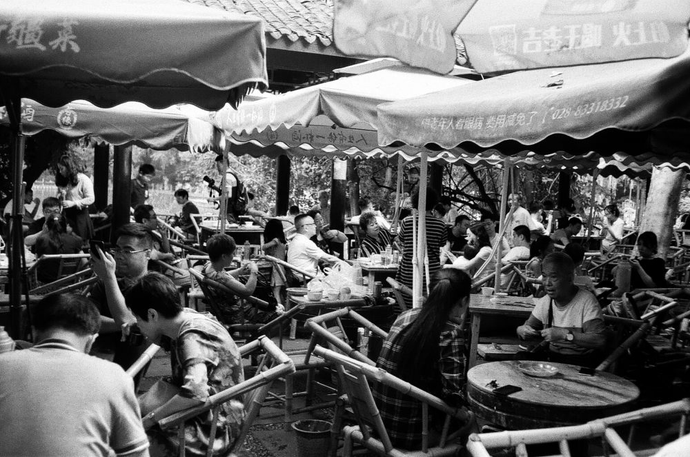 tea in People's Park, Chengdu